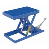 Vestil Steel Scissor Lift Table Foot Pump 56-1/16 In. x 20-1/2 In. x 28 In. 500 Lb. Capacity Blue-SCTAB-500-2033-FP