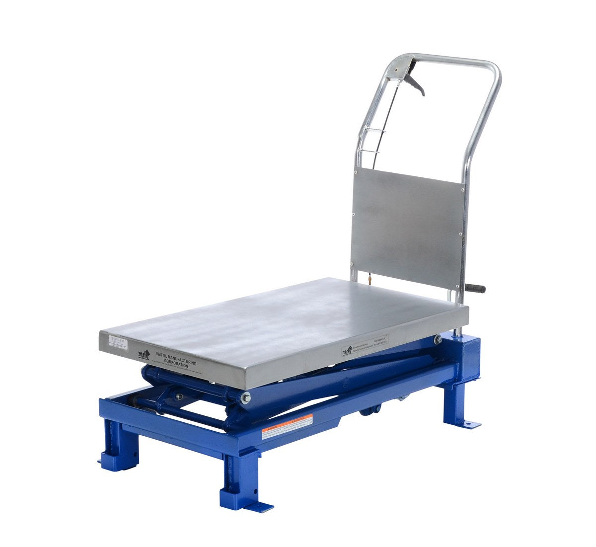 Vestil Foot Pump & Powered Scissor Lift Tables
