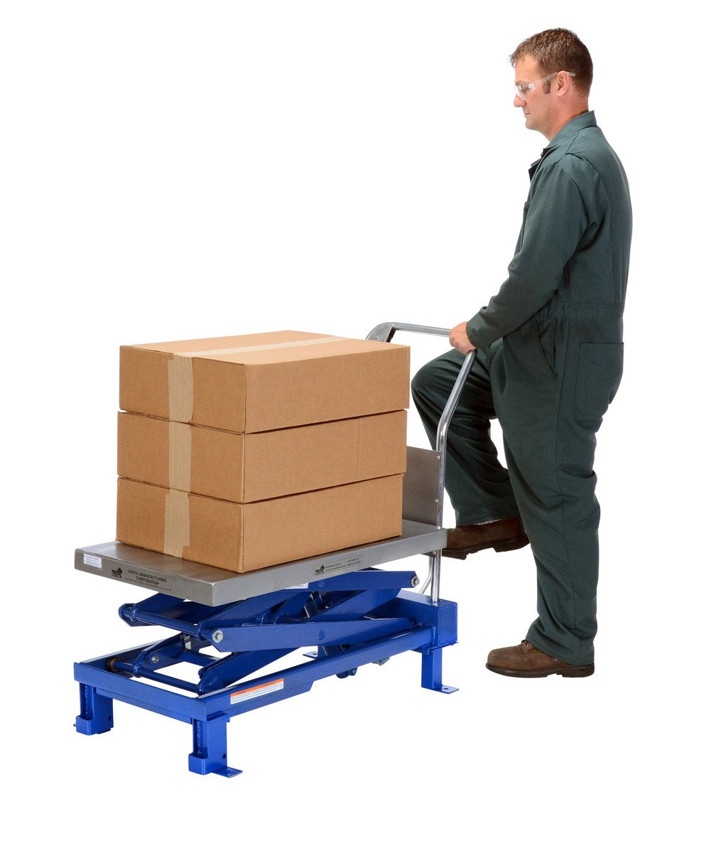 Vestil Foot Pump & Powered Scissor Lift Tables