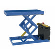 Vestil Steel Double Scissor Lift Table AC Power 49-1/2 In. x 20-1/2 In. x 35 In. 750 Lb. Capacity Blue-SCTABD-750-2040-DC