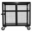 Vestil Welded Steel Expanded Metal Security Cart 30 In. x 60 In. 2,000 Lb. Capacity Black-SCW-XM-3060-BK