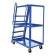 Vestil Steel High Frame Cart with Rubber On Steel Casters 56-1/8 In. x 21-7/8 In. x 75-1/16 In. 1,000 Lb. Capacity Blue-SPS-HF-2852-6MR