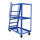 Vestil Steel High Frame Cart with Rubber On Steel Casters 56-1/8 In. x 21-7/8 In. x 75-1/16 In. 1,000 Lb. Capacity Blue-SPS-HF-2852-6MR