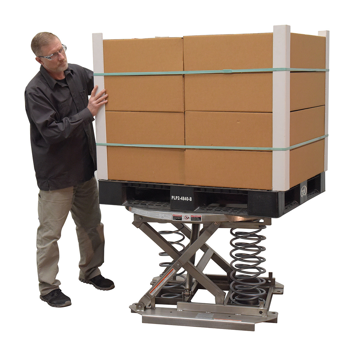 Vestil Spring Scissor Tables