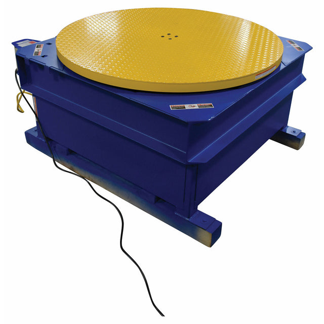 Vestil Steel Chain Driven AC Powered Carousel 4,000 Lb. Capacity Blue/Yellow-STPC-CD