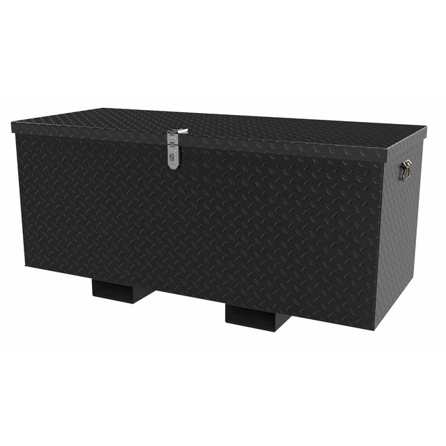 Vestil Steel Tread Plate Toolbox with Fork Pockets 30 In. x 60 In. 3,000 Lb. Capacity Black-STTB-3060-F