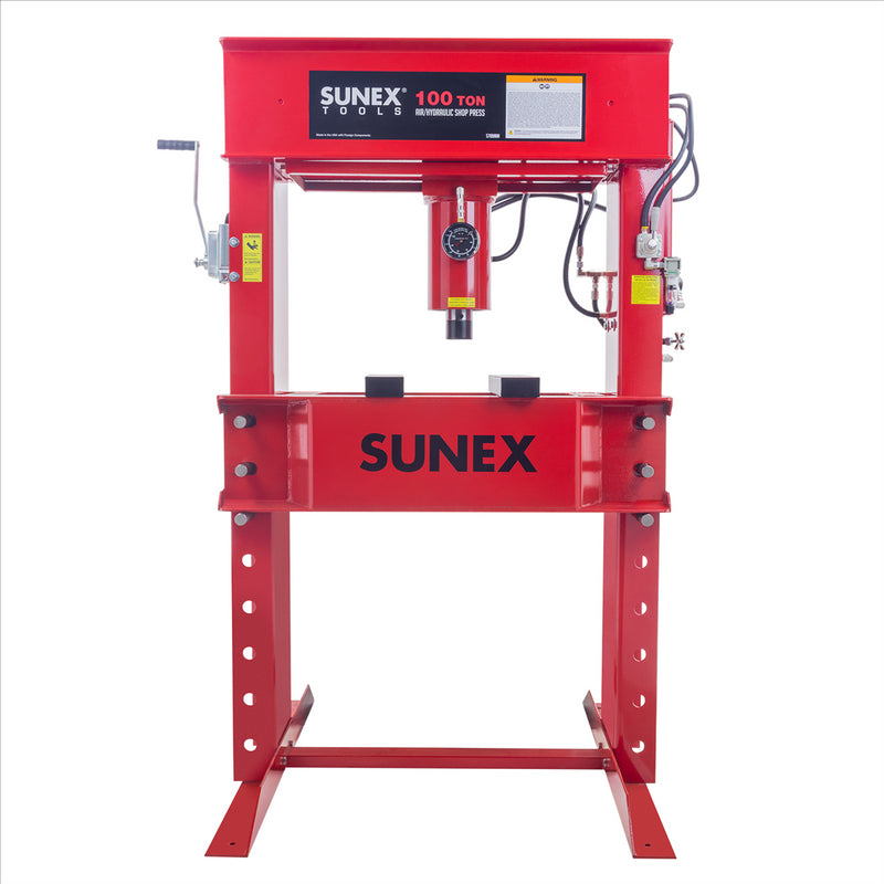 Sunex 100 Ton Air/Hydraulic Shop Press SUN57100AHA