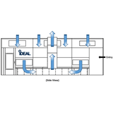 iDEAL Side Downdraft Paint Booth PSB-SDD26B-AK