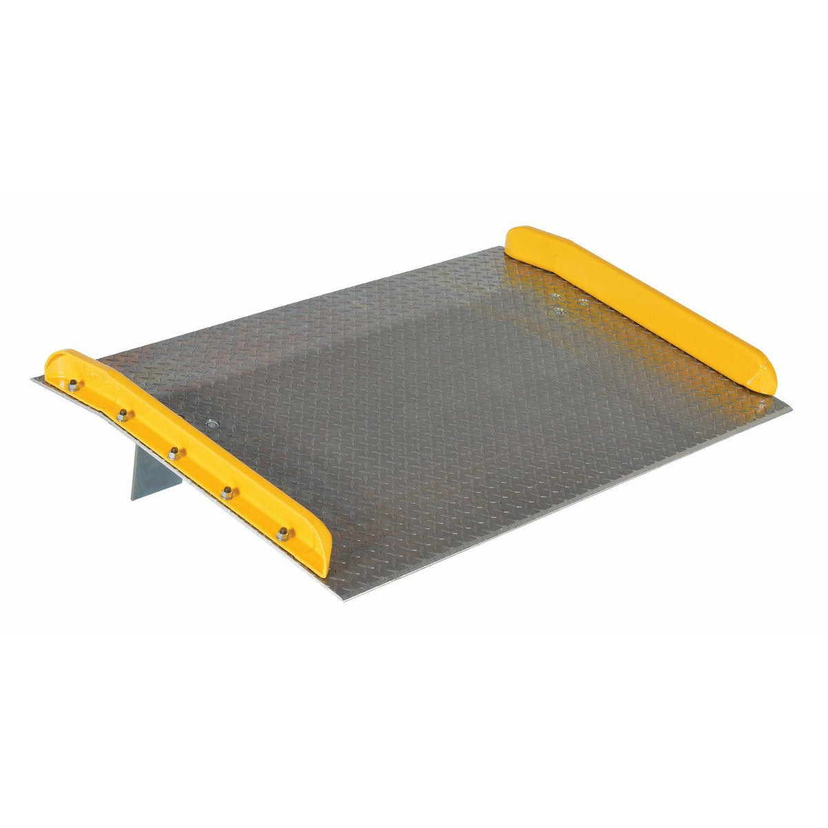 Vestil Aluminum Dock Board Steel Curb 72 In. x 48 In. 15,000 Lb. Capacity Silver -TAS-15-7248