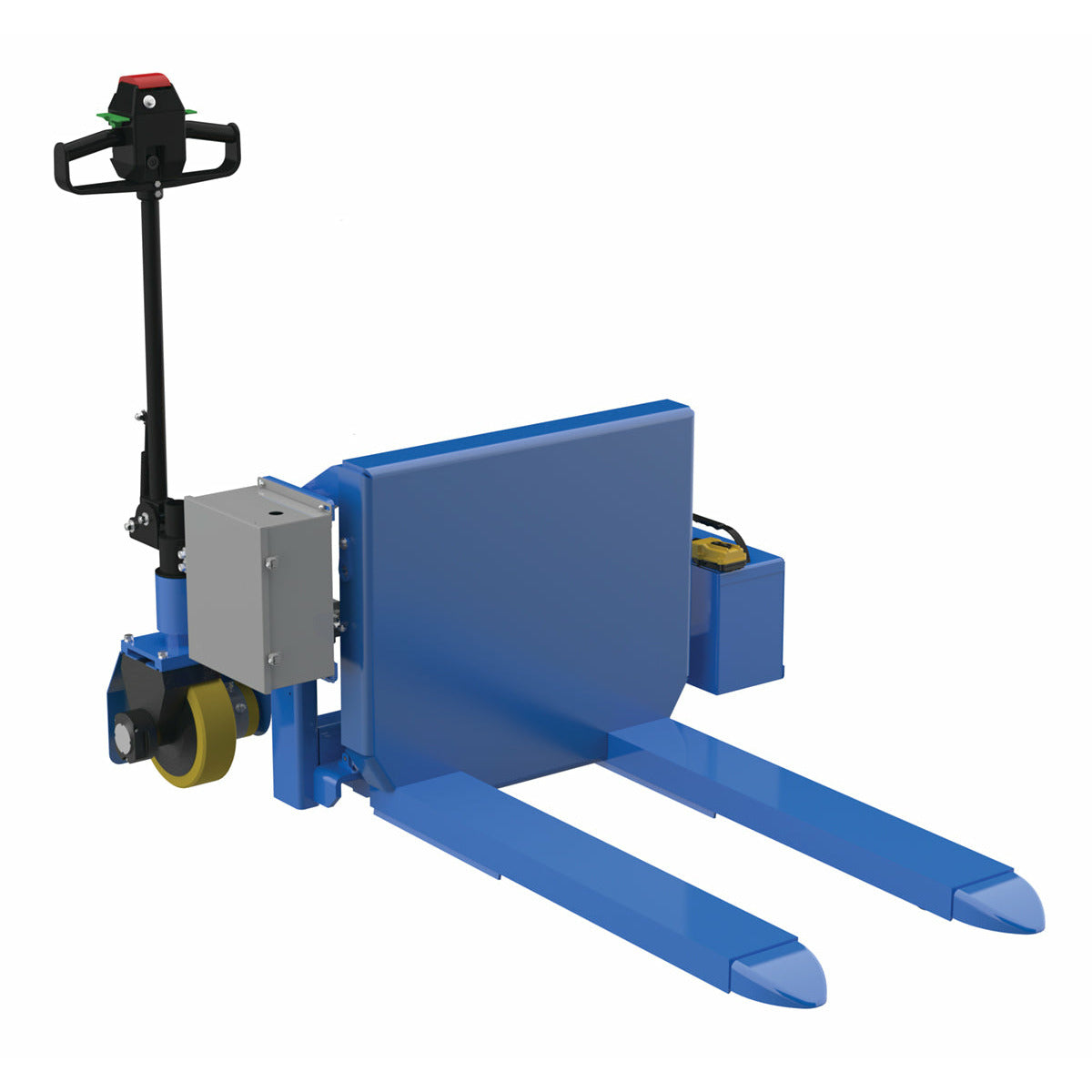 Vestil Steel Tilt Master DC Powered Traction Drive System 2,000 Lb. Capacity Blue-TM-20-DC-PTDS