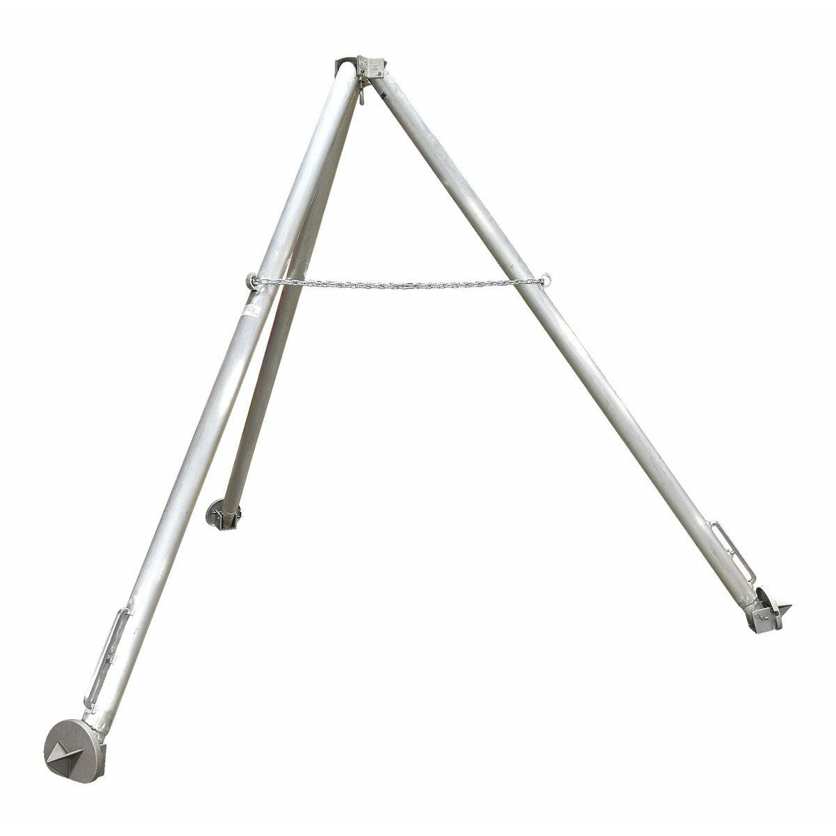 Vestil Aluminum Fixed Tripod Stand 114-1/8 In. x 114-1/8 In. x 112 In. 1,000 Lb. Capacity Silver-TRI-AF