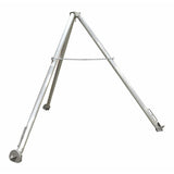 Vestil Aluminum Fixed Tripod Stand 114-1/8 In. x 114-1/8 In. x 112 In. 1,000 Lb. Capacity Silver-TRI-AF