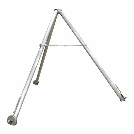 Vestil Aluminum Fixed Tripod Stand 114-1/8 In. x 114-1/8 In. x 112 In. 1,000 Lb. Capacity Silver-TRI-AF