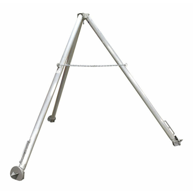 Vestil Aluminum Fixed Tripod Stand 114-1/8 In. x 114-1/8 In. x 112 In. 1,000 Lb. Capacity Silver-TRI-AF