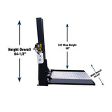 Tuxedo SC-2K 2,000 lb Single Column Lawnmower Storage Lift - 110V Duro Included SC-2K