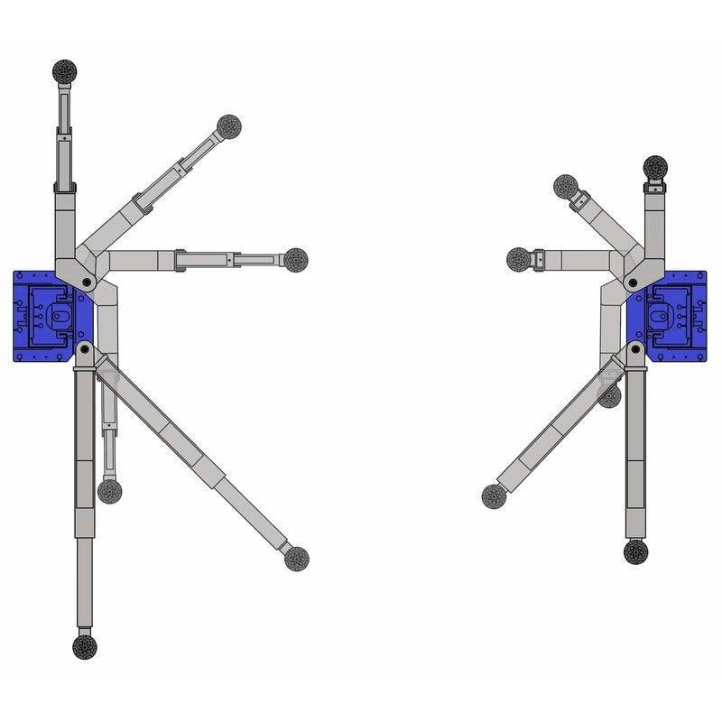 Tuxedo TP11KC-DX 11,000 lb Two Post Clear Floor --Direct Drive - Bi-Symmetric - 3 Stage - Single Point TP11KC-DX