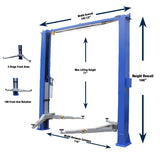 Tuxedo TP11KC-DX 11,000 lb Two Post Clear Floor --Direct Drive - Bi-Symmetric - 3 Stage - Single Point TP11KC-DX