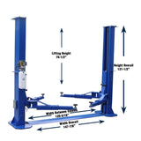 Tuxedo TP12KFX 12,000 lb Two Post Floor Plate Lift TP12KFX