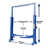 Tuxedo TP15KCX 15,000 lb Heavy Duty Two Post Lift TP15KCX