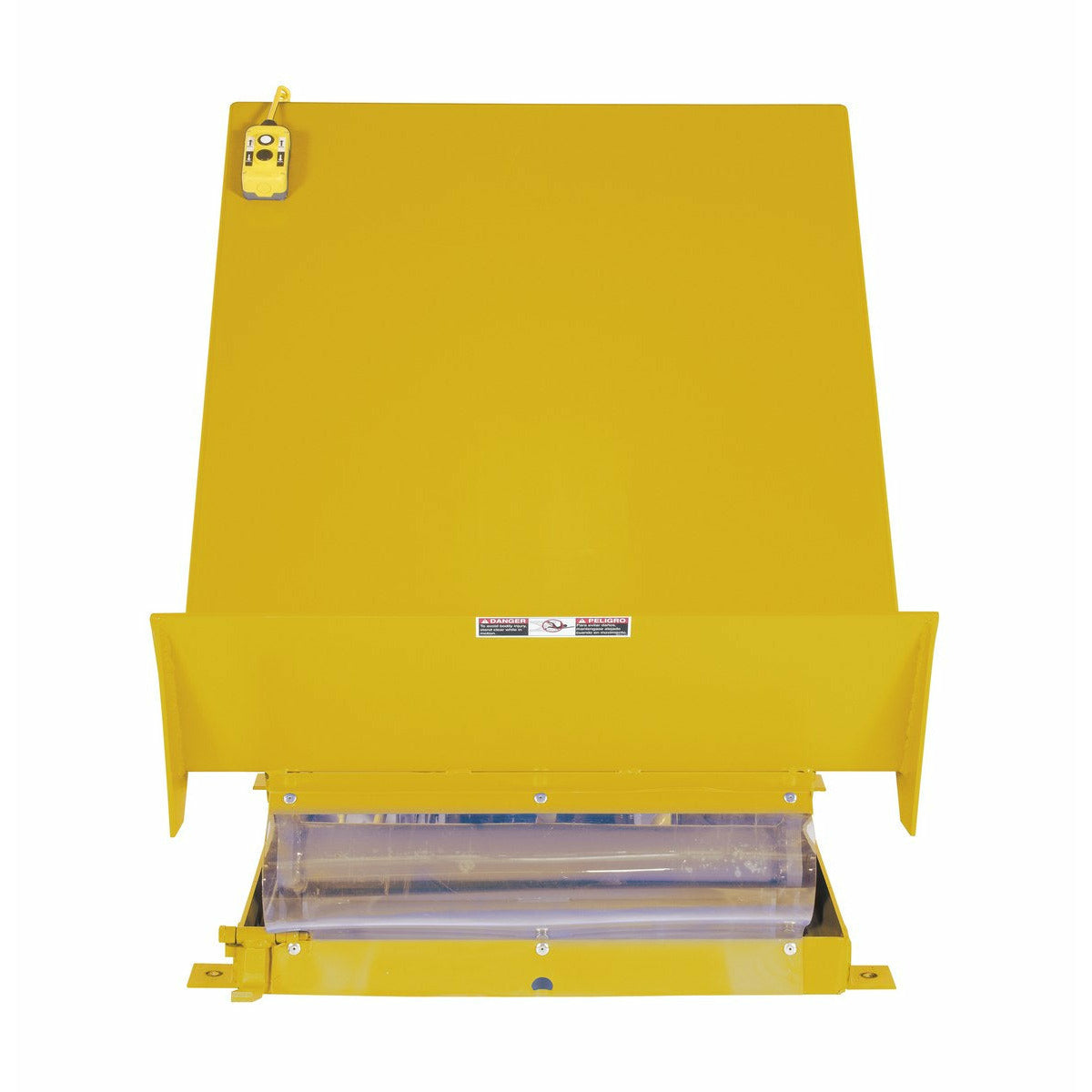 Vestil Steel Lift Table 40 In x 48 In AC Powered 115 Volt 1 Phase 4,000 Lb. Capacity Yellow-UNI-4048-4-YEL-115-1