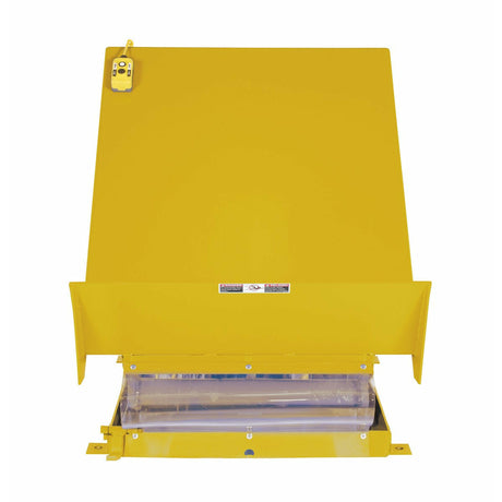 Vestil Steel Lift Table 40 In x 48 In AC Powered 115 Volt 1 Phase 4,000 Lb. Capacity Yellow-UNI-4048-4-YEL-115-1