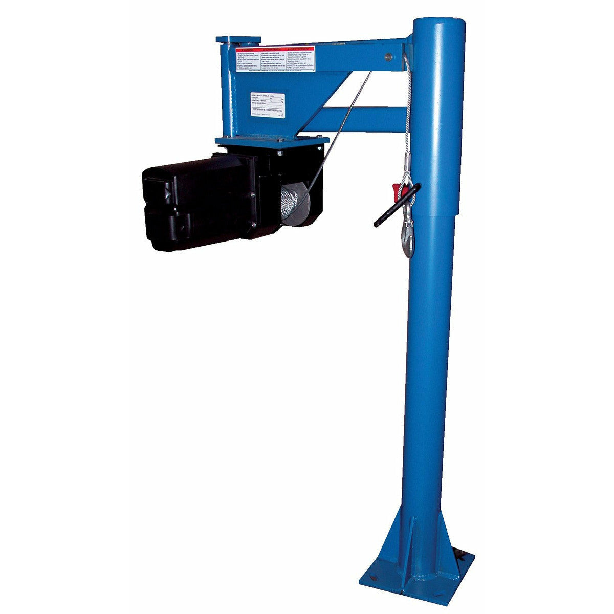 Vestil Steel DC Powered Lifter Jib 400 Lb. Capacity Blue-VAN-J-DC