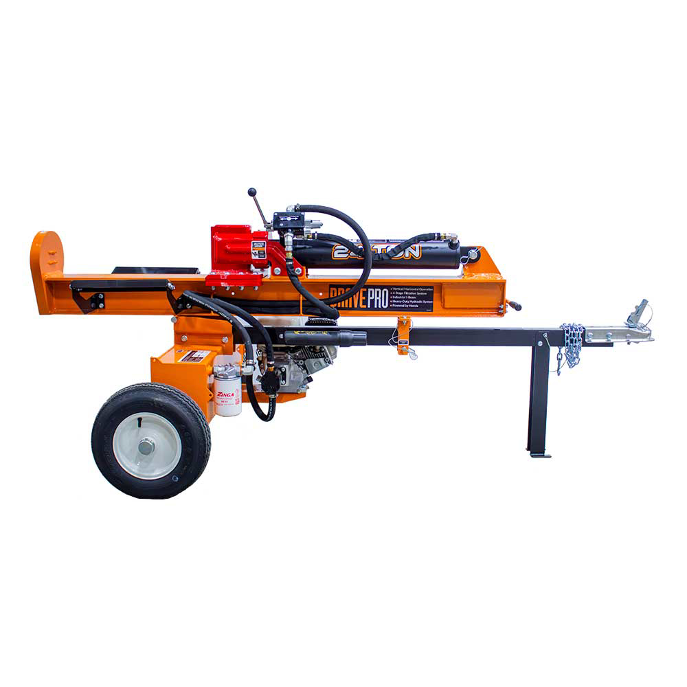 Brave Tow Behind Log Splitter 24-Ton Vertical/Horizontal Portable Gas with Honda GX160 Engine 160cc VH1724GX