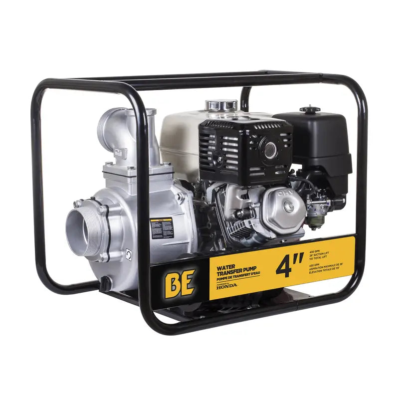 BE Power 4" Water Transfer Pump with Honda GX390 Engine