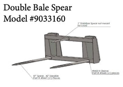 Top Dog Attachments Bale Spears