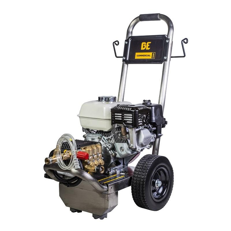 BE Power Equipment 196cc Honda GX200 2500 PSI Pressure Washer @ 3.0 GPM External Unloader General TP2530J34 Pump Stainless Steel