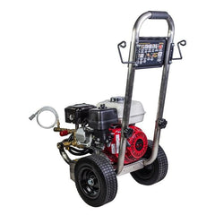 BE Power Equipment 196cc Honda GX200 2500 PSI Pressure Washer @ 3.0 GPM External Unloader General TP2530J34 Pump Stainless Steel