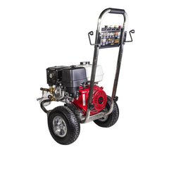 BE Power Equipment 389cc Honda Engine 4000 PSI @ 4.0 GPM External Unloader Pressure Washer - CAT 66DX40GG1 PUMP