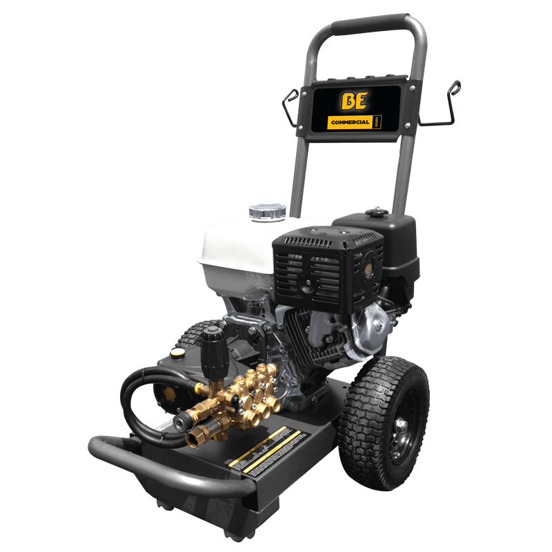 BE Power Equipment 4000 PSI @ 4.0 GPM 389cc Comet ZWD4040G Pump Honda GX390 Gas Commercial Pressure Washer - Cart