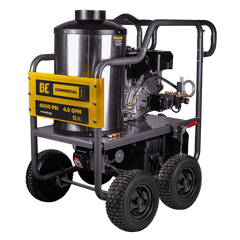 BE Power Equipment 4000 PSI @ 4.0 GPM DD Hot Water Pressure Washer (w/ Powerease 420 Engine & AR Triplex Pump)