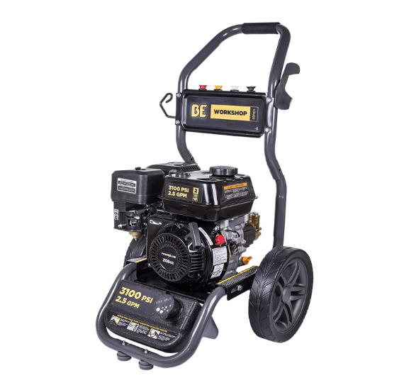 BE Power Equipment BE317RAS 3100 PSI@ 2.5 GPM 210cc Powerease Engine Axial Pump Cold Gas Pressure Washer