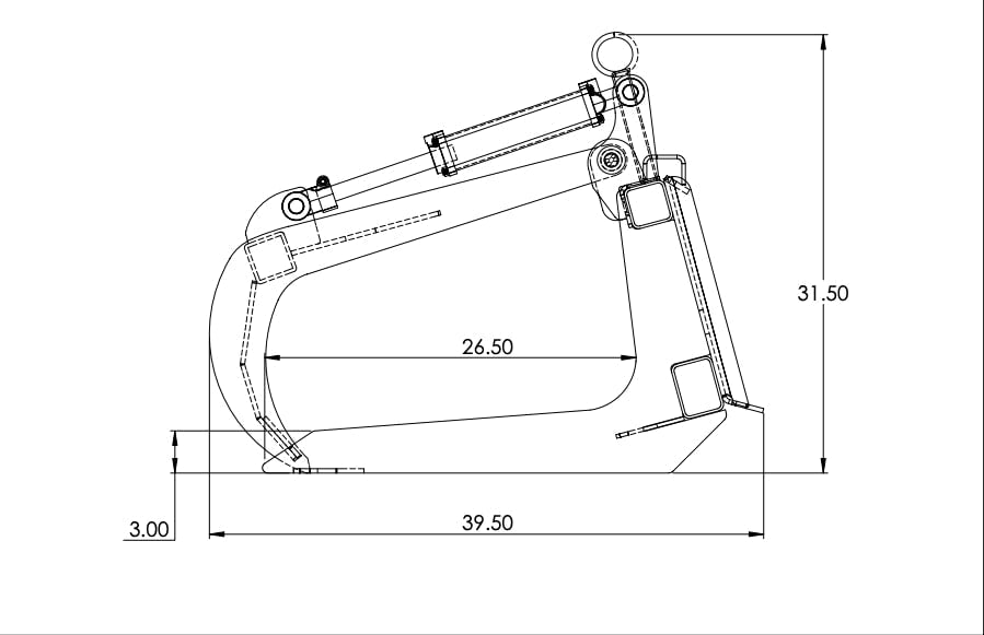 Top Dog Attachments Brush Grapple Low Weight