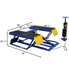 Atlas Automotive Equipment Lr06 Portable Low Rise 6,000 Lb. Capacity Scissor Lift ATEATTD-LR06-FPD