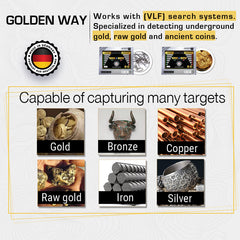 GER Detect Golden Way Metal Detector - Golden Way