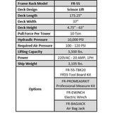 iDEAL FR-55 Frame Rack, Scissor, 1P10T-5.5K (Includes 1 each - Chain with Universal Hook) FR-55