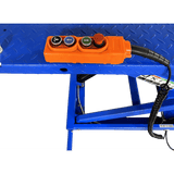 iDEAL Elec-Hydra Motorcycle Lift Bench w/Integrated Motor & Retractable Ramp M-2200IEH-XR