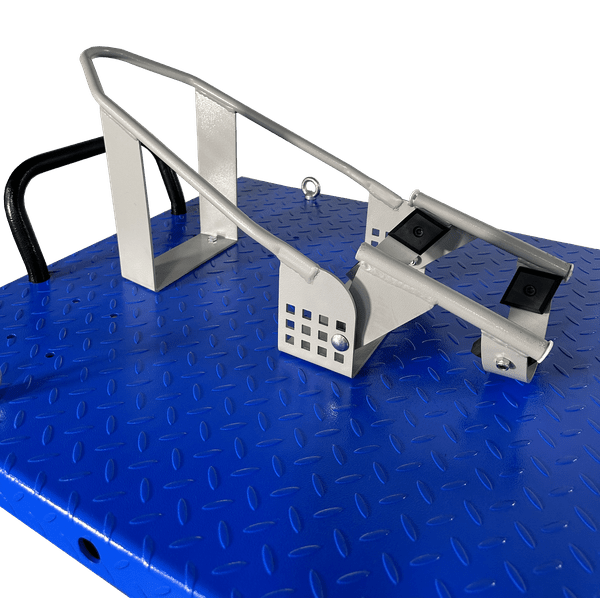 iDEAL Elec-Hydra Motorcycle Lift Bench w/Integrated Motor & Retractable Ramp M-2200IEH-XR