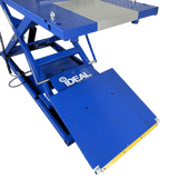 iDEAL Elec-Hydra Motorcycle Lift Bench w/Integrated Motor & Retractable Ramp M-2200IEH-XR