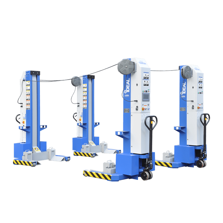 iDEAL MSC-13K-B-452 Mobile Column Lift, Four Column Set, 52,000 lbs. MSC-13K-B-452