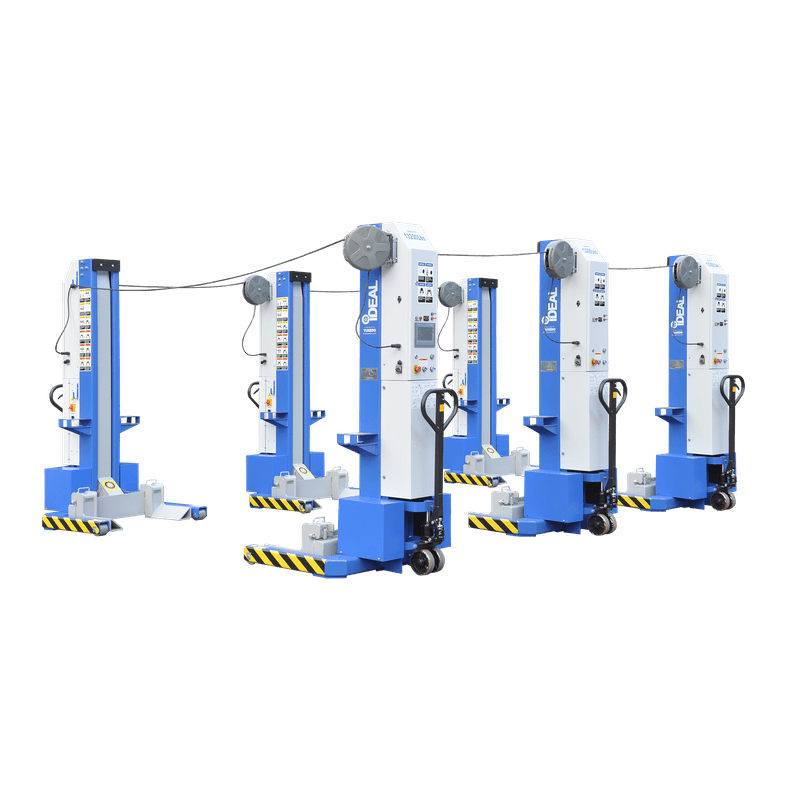 iDEAL MSC-13K-B-678 Mobile Column Lift, Six Column Set, 78,000 lbs. MSC-13K-B-678