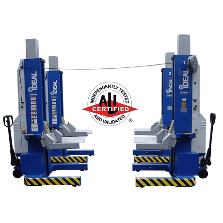 iDEAL MSC-18K-X-472 Mobile Column Lift, Four Column Set, 72,000 lbs. ALI Certified MSC-18K-X-472