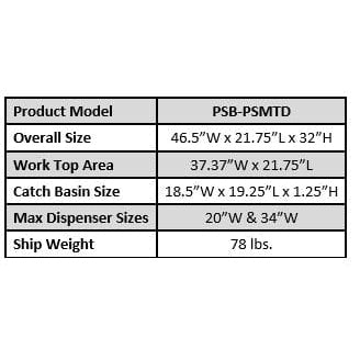 iDEAL PSB-PSMTD Paint Storage Mixing Table & Dispenser PSB-PSMTD