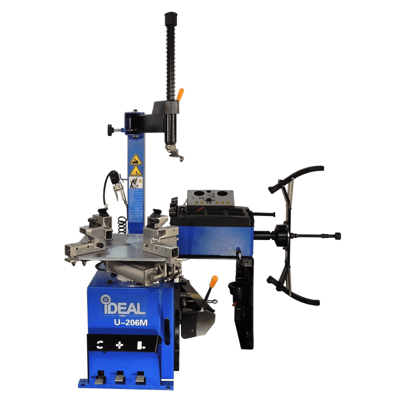 iDEAL Tire Changer & MC Wheel Balancer (Hand Spin) Combo w/ MC Adapter Kit TCWB-PSC206M-iDEAL
