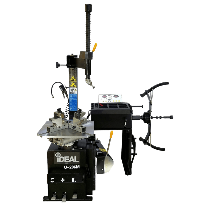 iDEAL Tire Changer & MC Wheel Balancer (Hand Spin) Combo w/ MC Adapter Kit TCWB-PSC206M-iDEAL