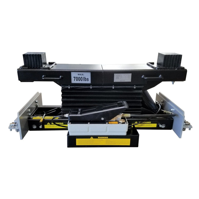 iDEAL Rolling Air Jack 7,000 lb. Capacity - On The Rail - Air / Hyd RAJ-7K-L