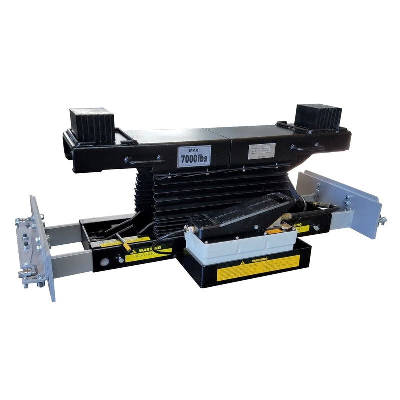 iDEAL Rolling Air Jack 7,000 lb. Capacity - On The Rail - Air / Hyd RAJ-7K-L